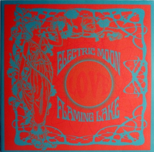 Electric moon flaming lake - moon,